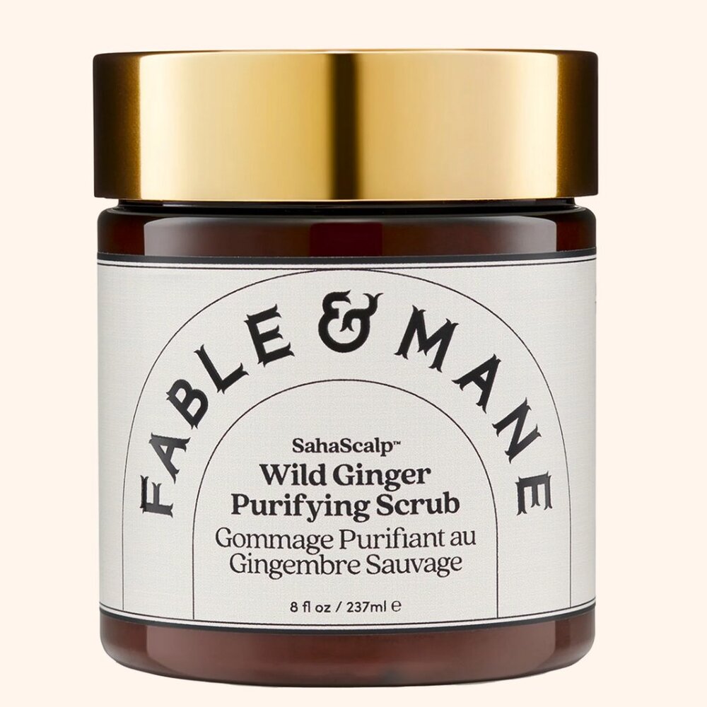 SahaScalp  Fable & Mane Wild Ginger Purifying Scrub 8 FL oz 237 ML New